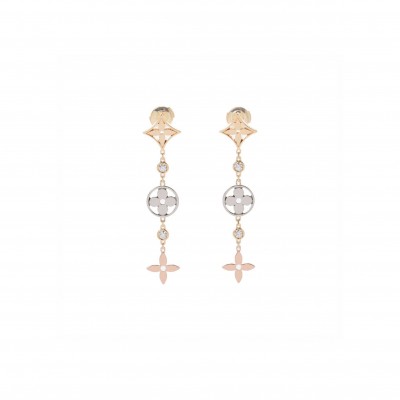 LOUIS VUITTON IDYLLE BLOSSOM 18K EARRINGS Q96300